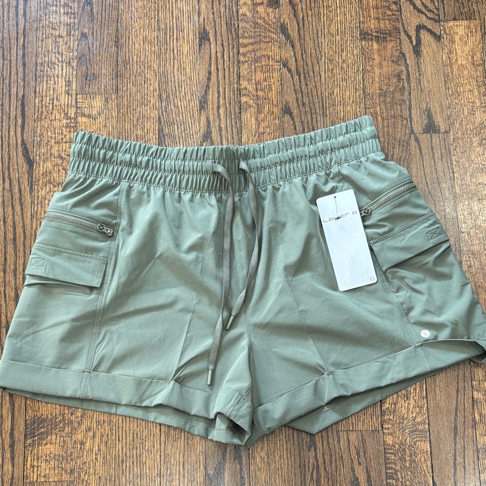 Layer 8 Sage Green utility woven Shorts size XL - Picture 1 of 5
